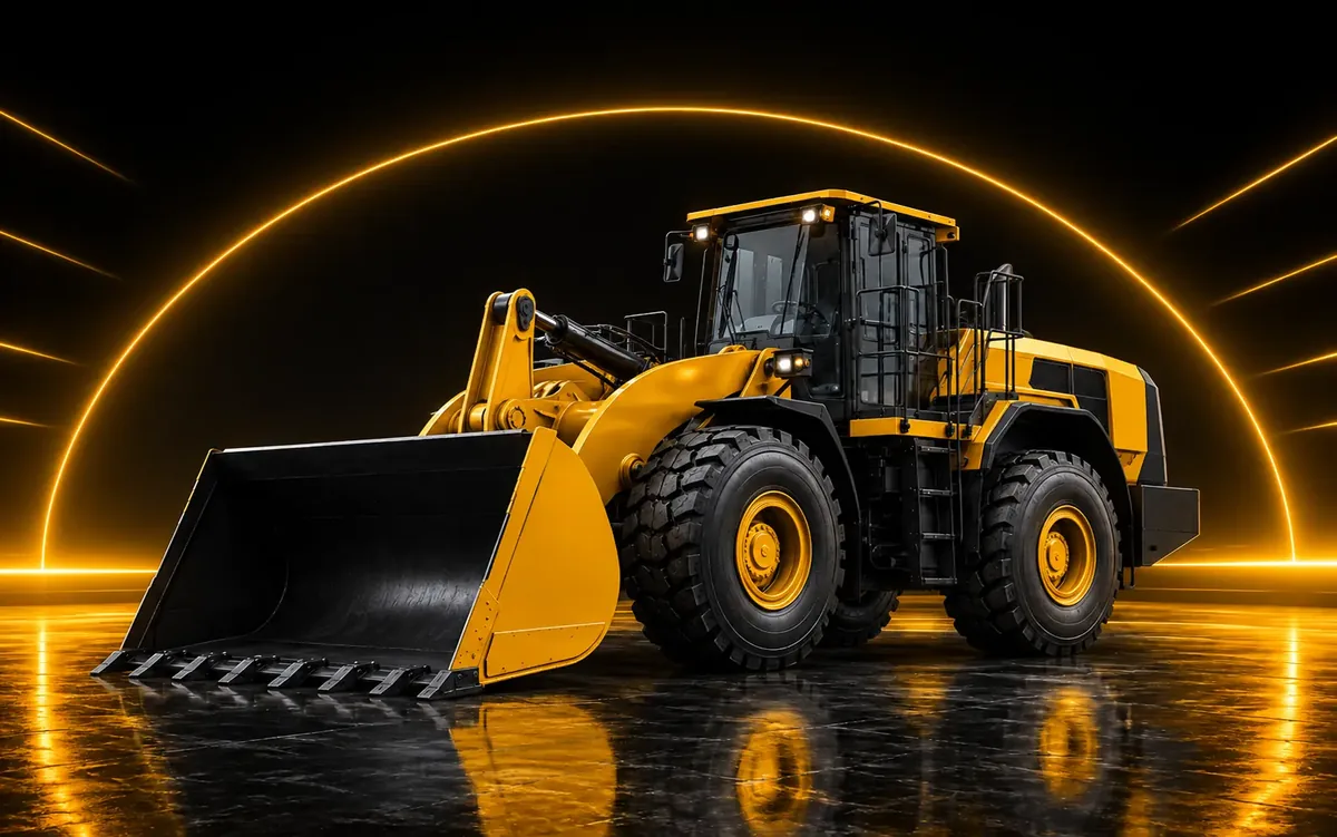 pá carregadeira em mineração em operação de mineração de superfície